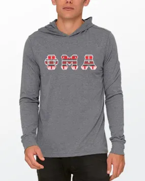 Holiday Greek Letter Hooded Tee