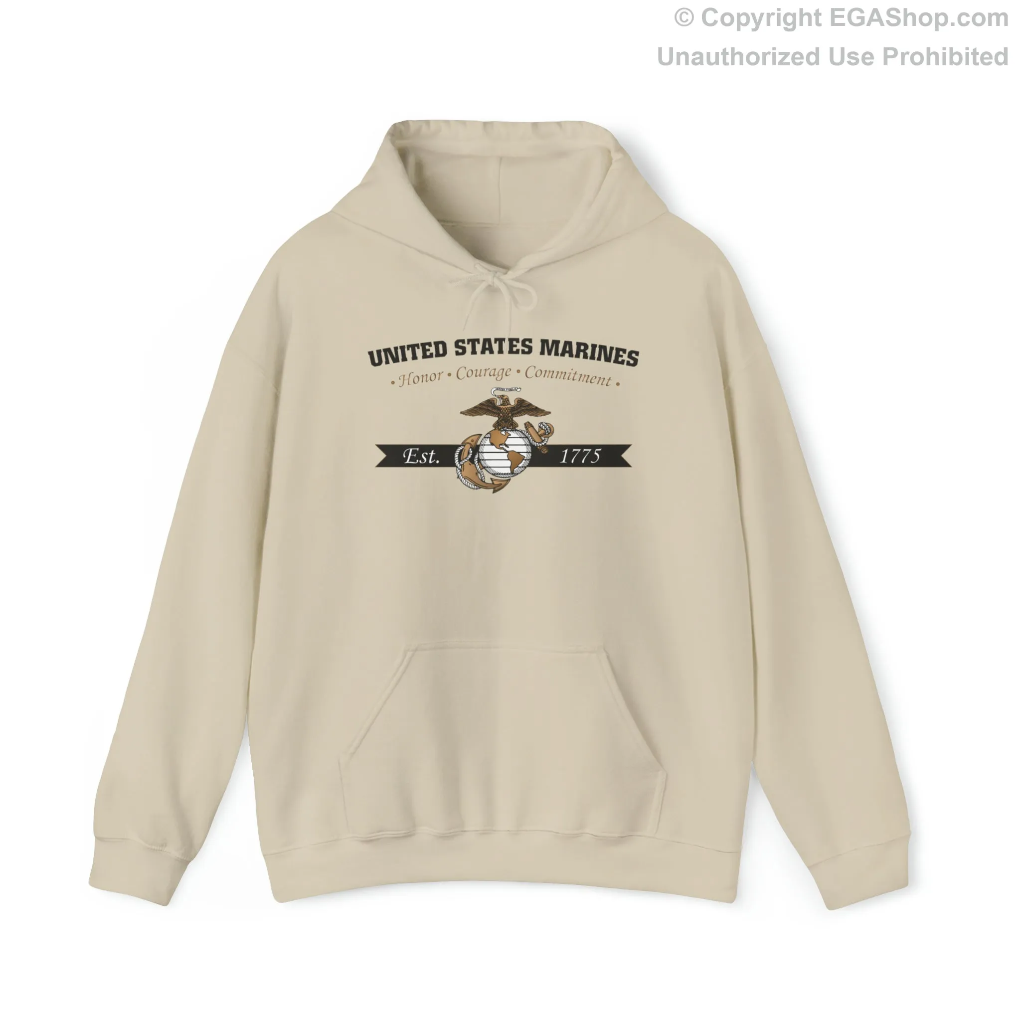 Hoodie: Honor, Courage, Commitment (Color Choices)