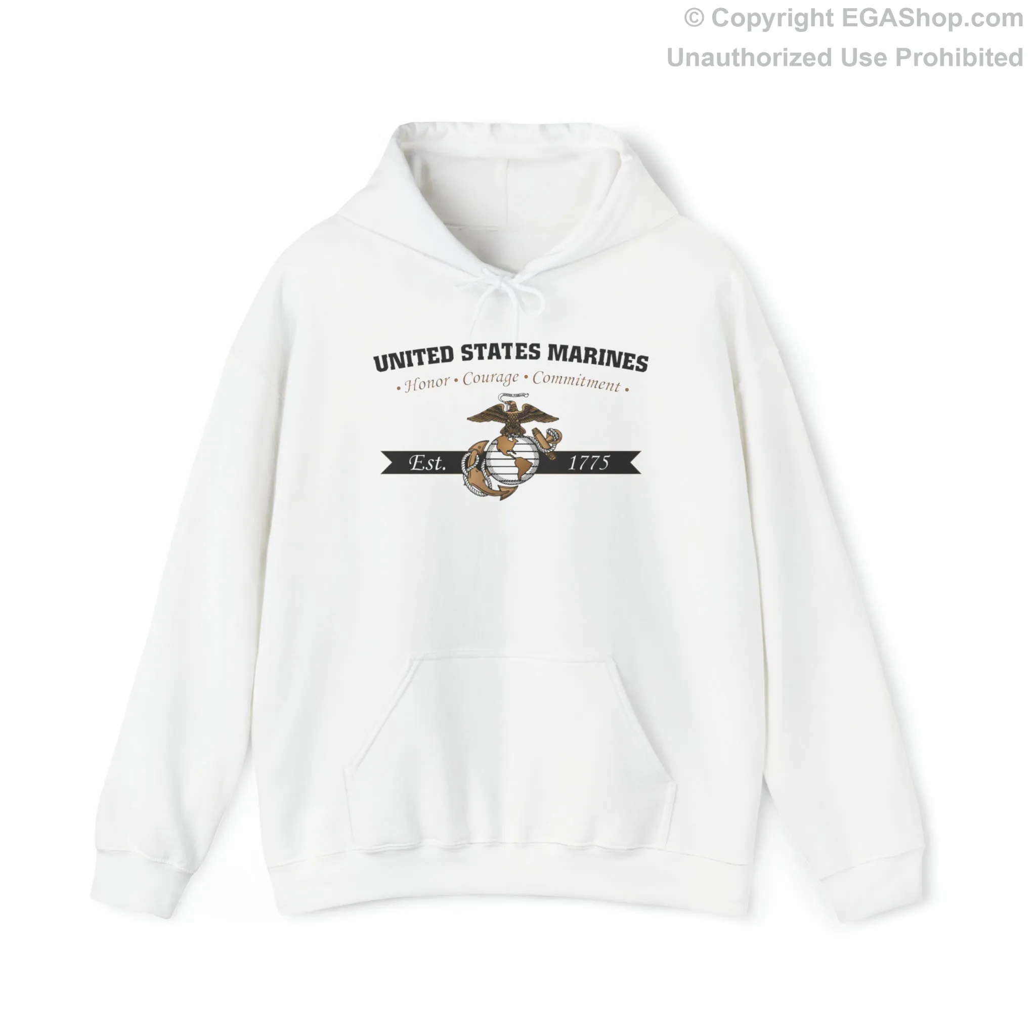 Hoodie: Honor, Courage, Commitment (Color Choices)