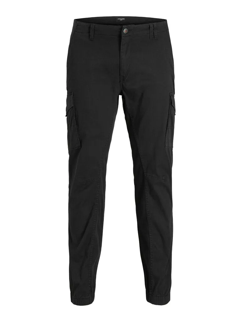 Jack & Jones Flake Cargo Black Pants Black