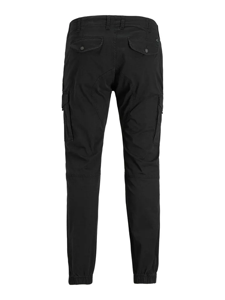 Jack & Jones Flake Cargo Black Pants Black