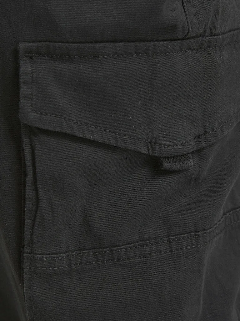 Jack & Jones Flake Cargo Black Pants Black