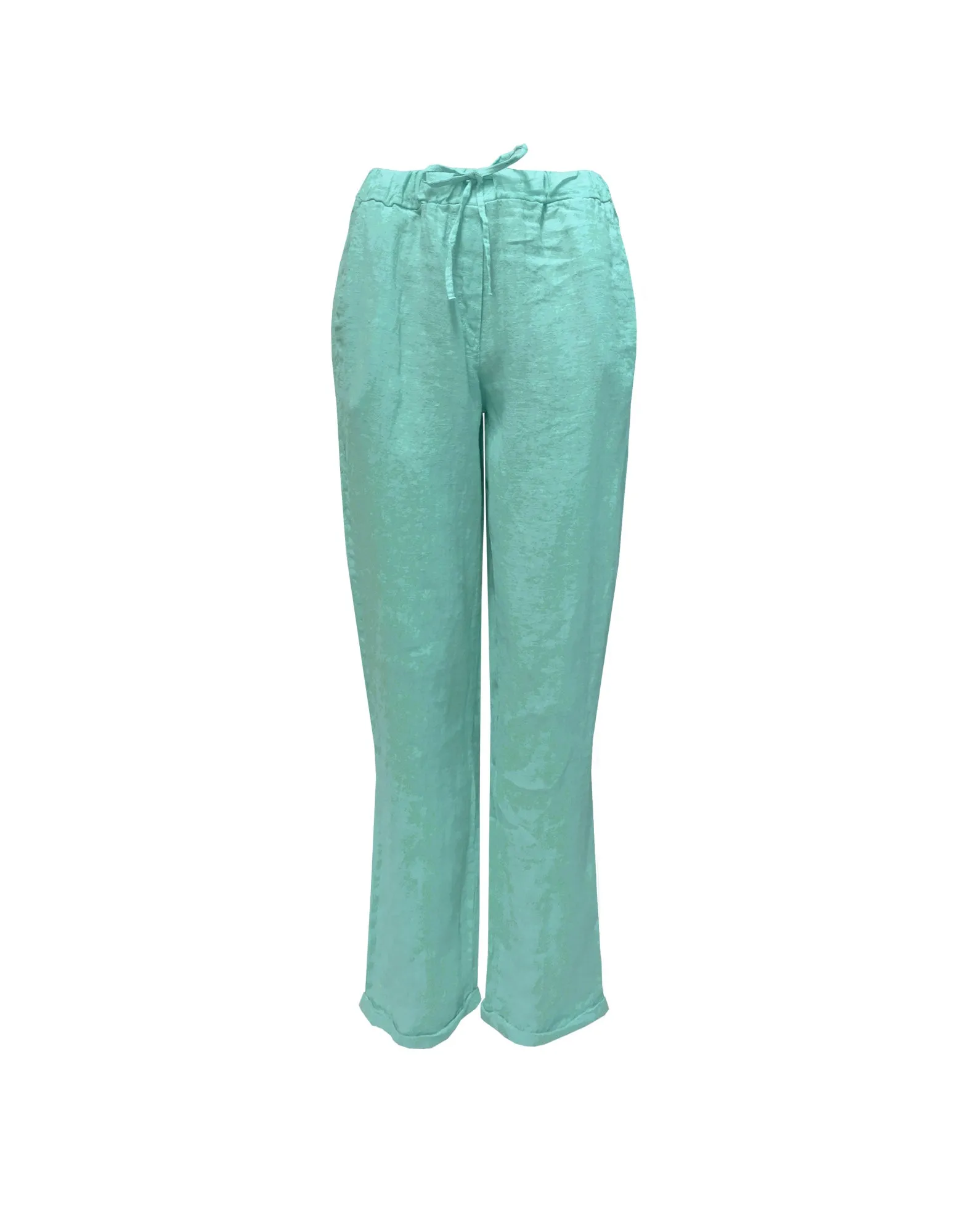 LAST PIECE - Linsea aqua linen pants