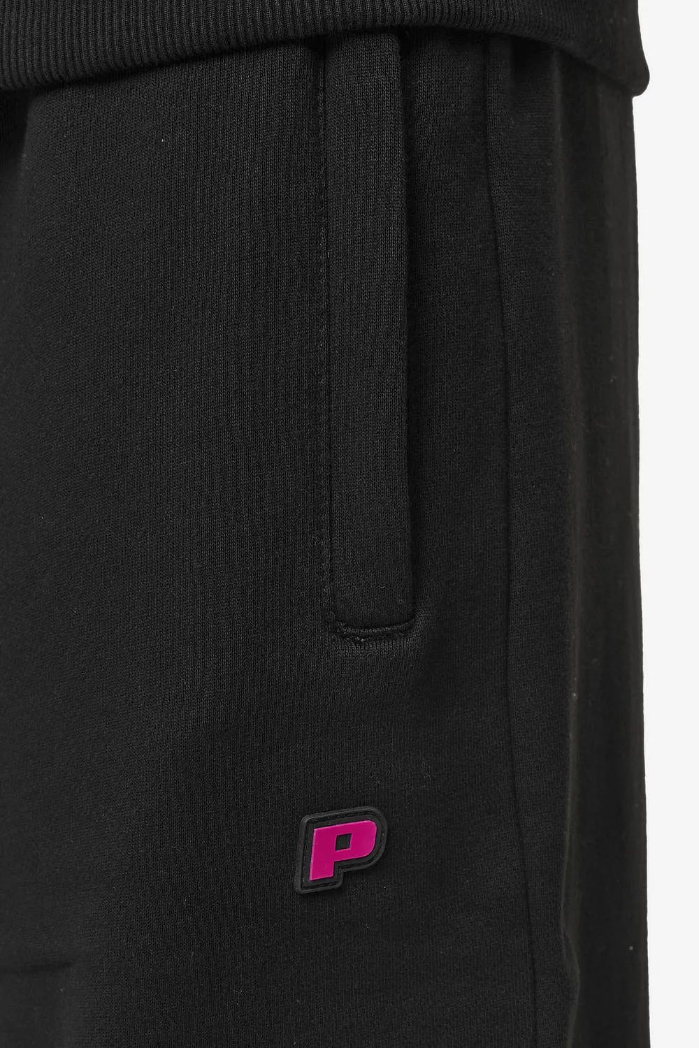 Leono Loose Sweat Pants Washed Black Virtual Pink Gum