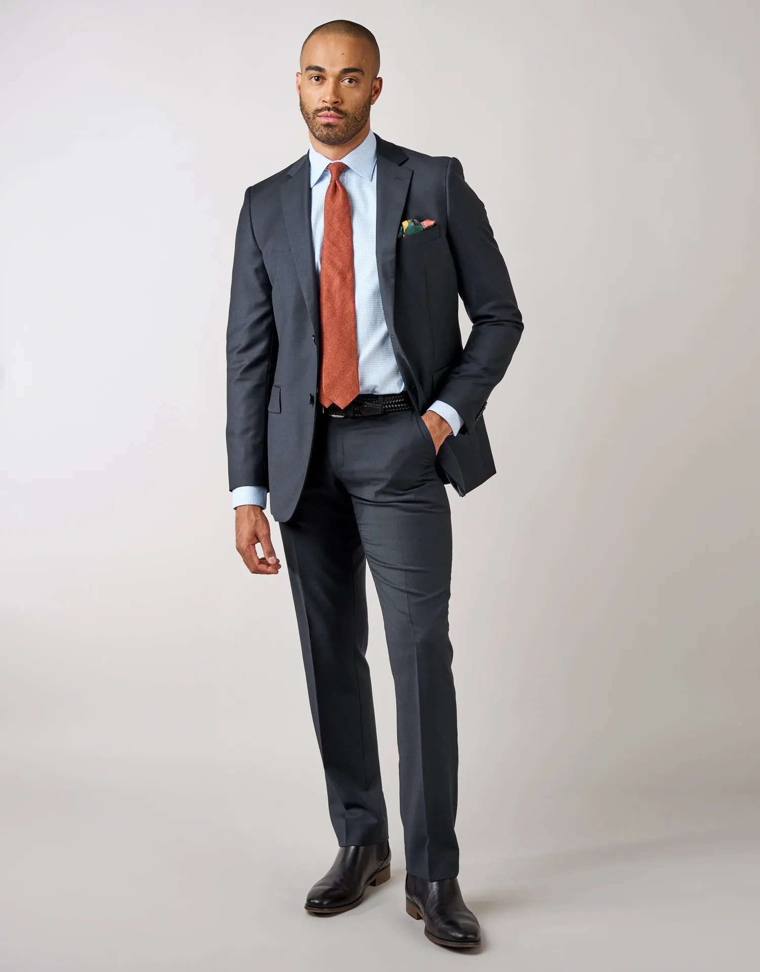 Lotus Navy Suit Trouser