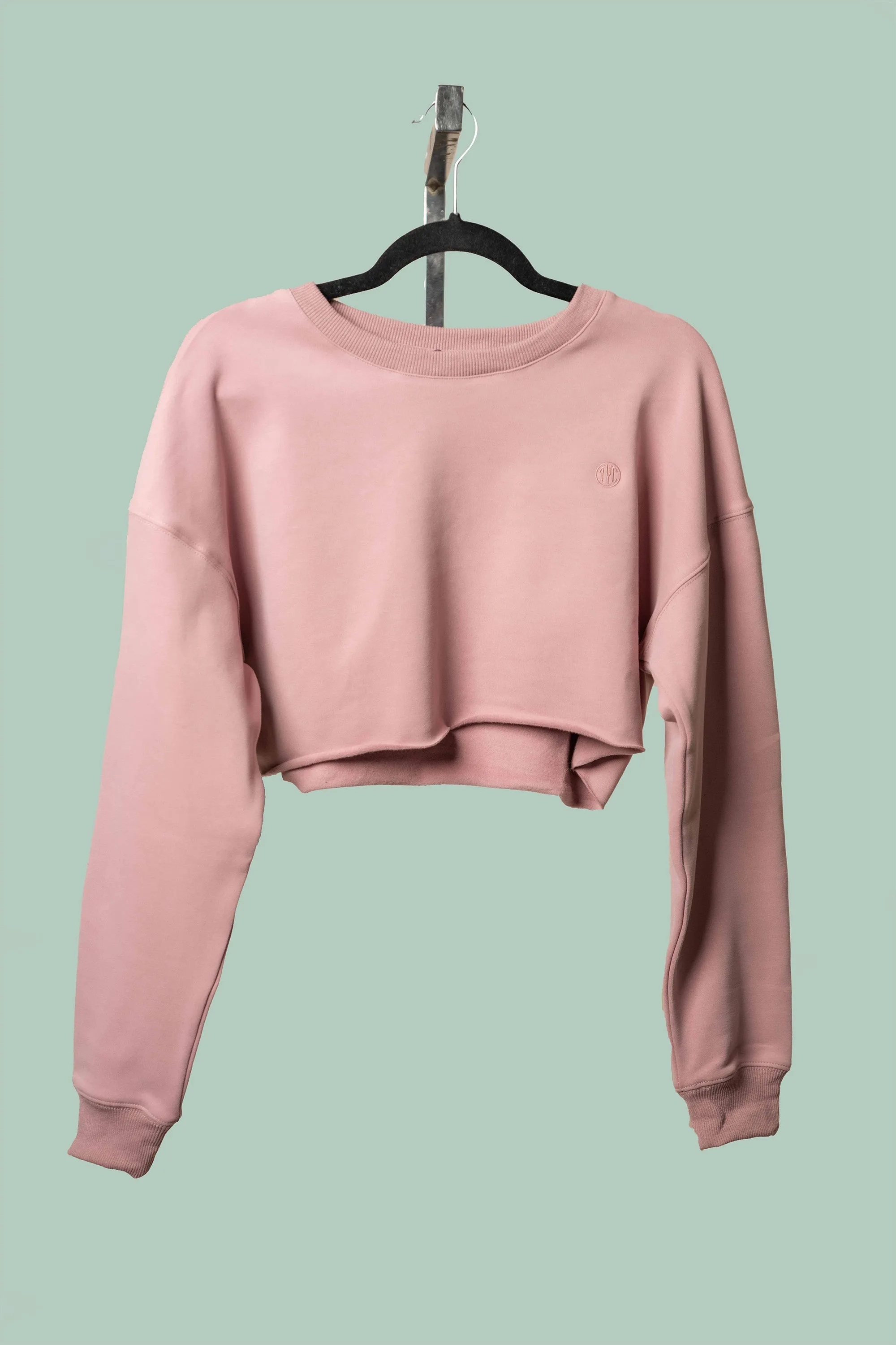 Luxury Loungewear Cropped Crewneck