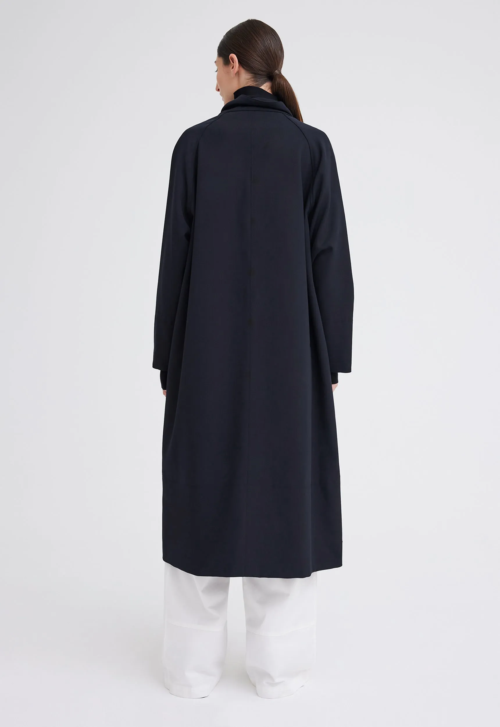 McLaren Wool Twill Coat - Black