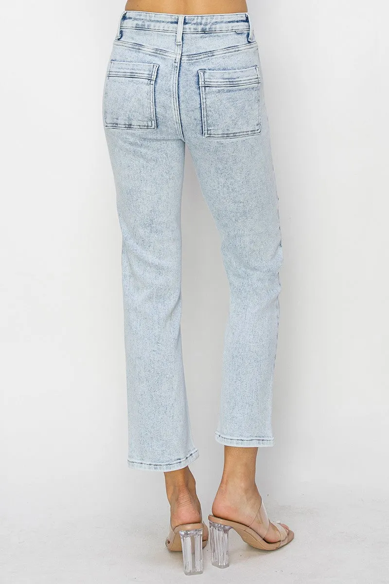 Mena Ankle Straight Jeans