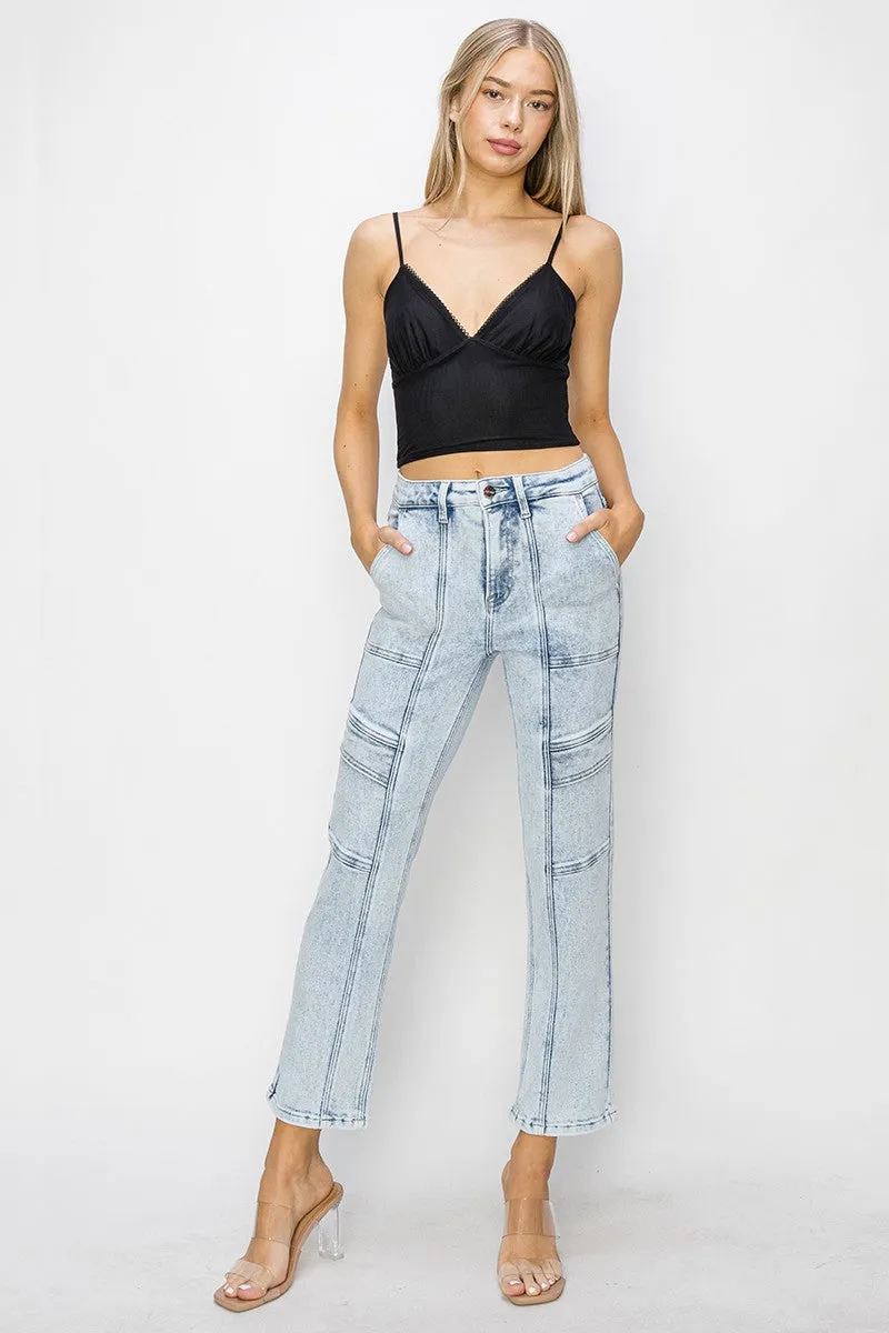 Mena Ankle Straight Jeans