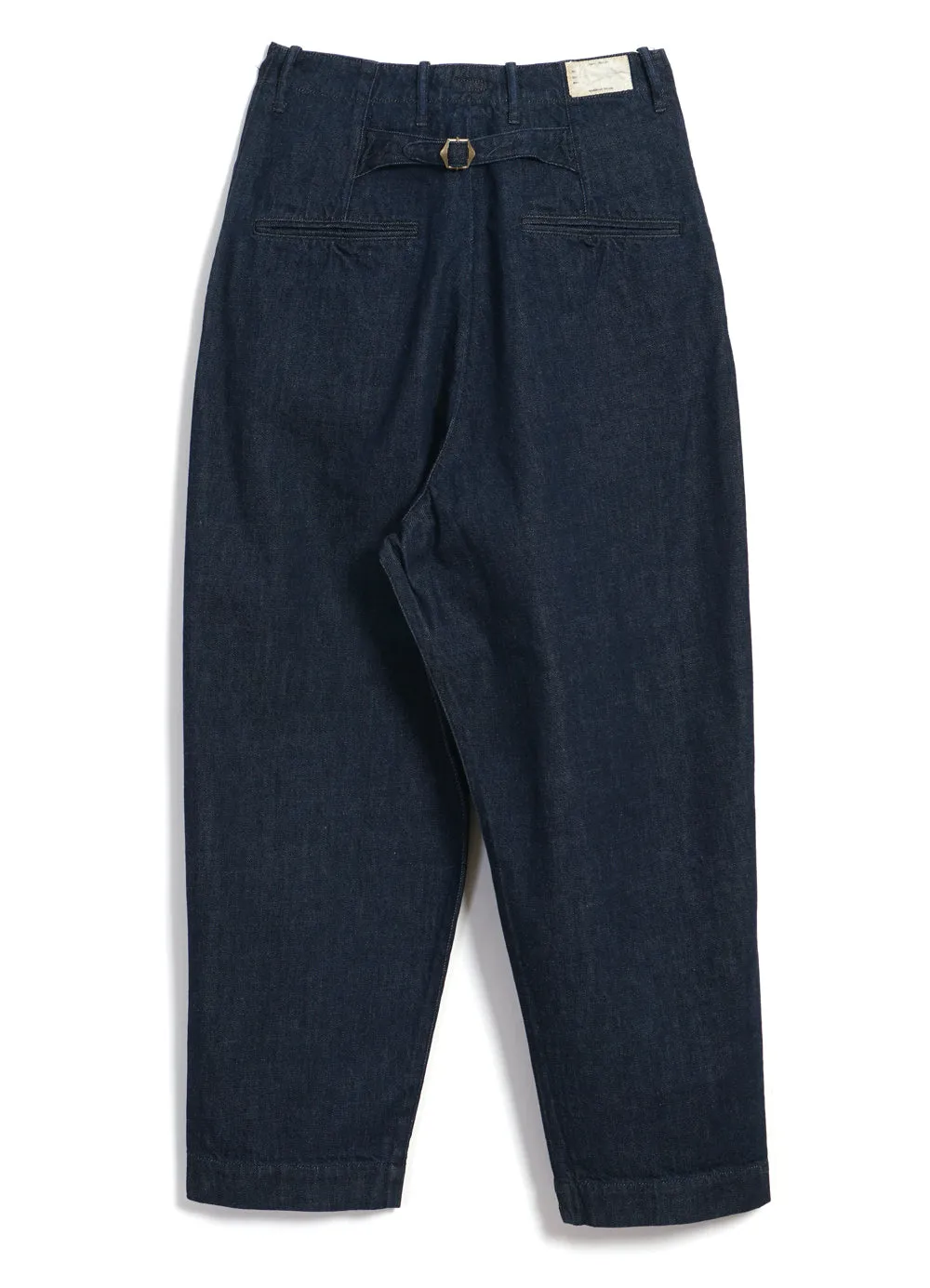 NIME PANTS | High Waisted Denim Trousers | Indigo