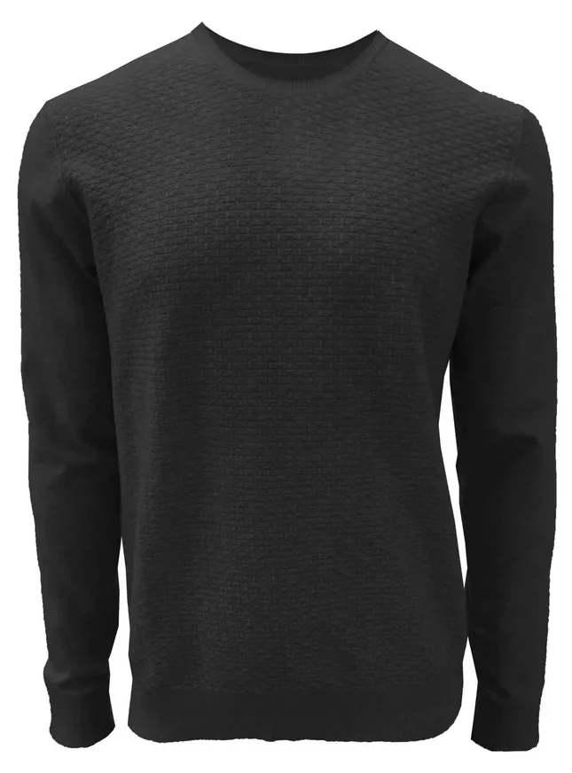 Point Zero Logan Crew Neck Sweater | Black