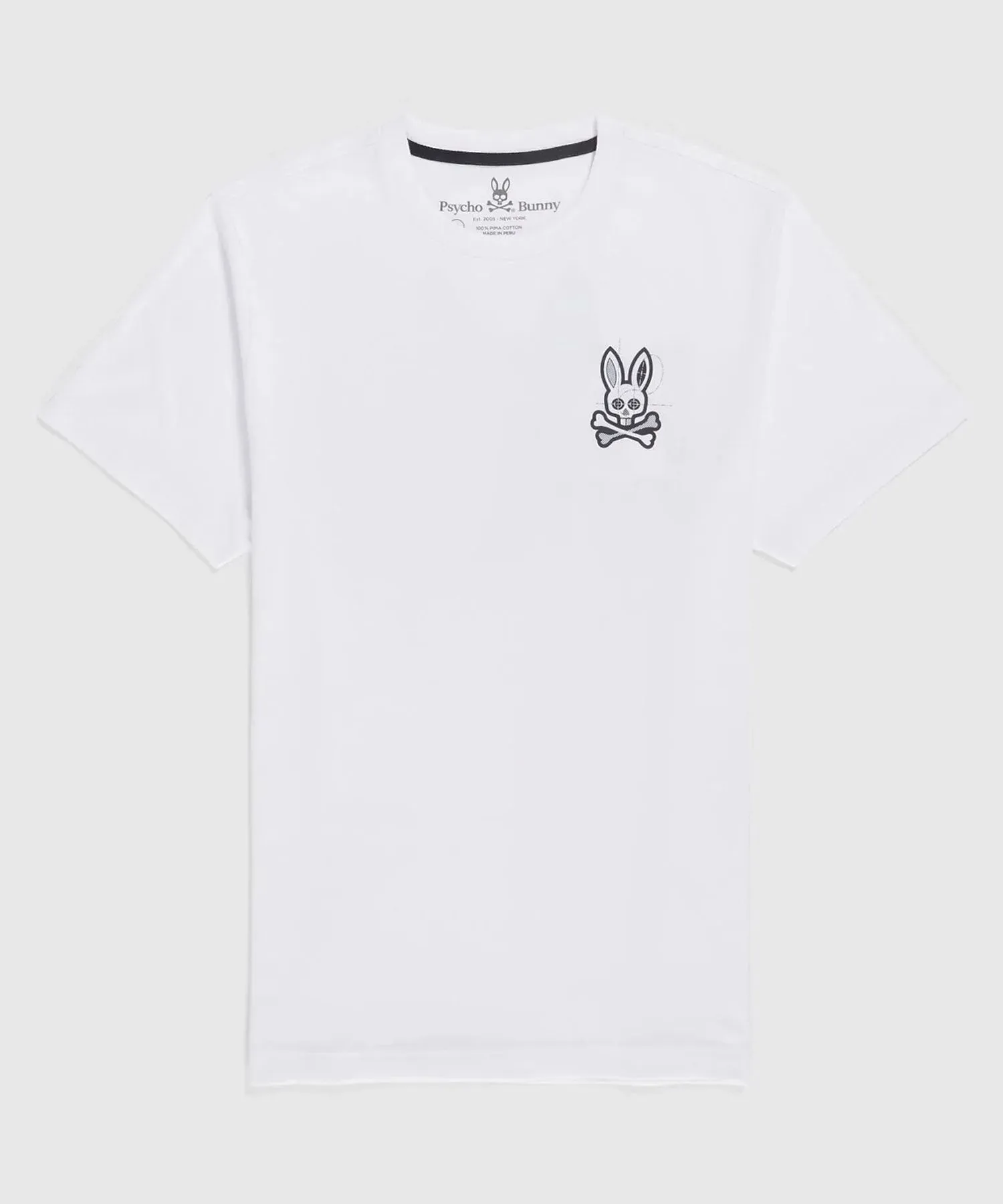 Psycho Bunny Depoe Bunny Back Graphic Tee - White