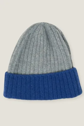 Ribbed Beanie | Navy/Blue