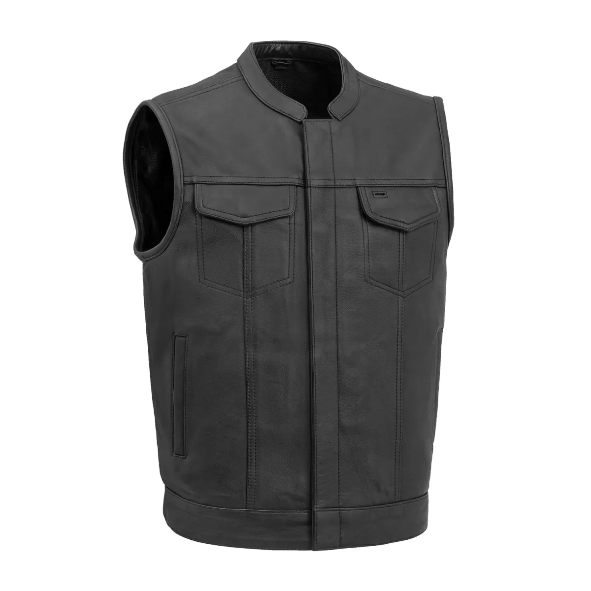 Sharp Shooter Men's Motorcycle Leather Vest