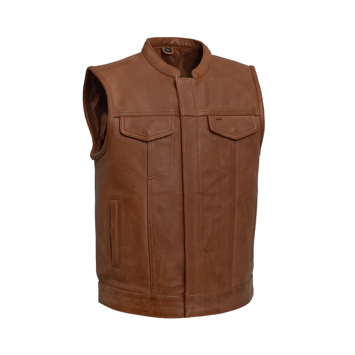 Sharp Shooter Men's Motorcycle Leather Vest