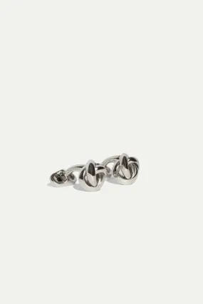 Silver knot cufflinks - Made in Italy