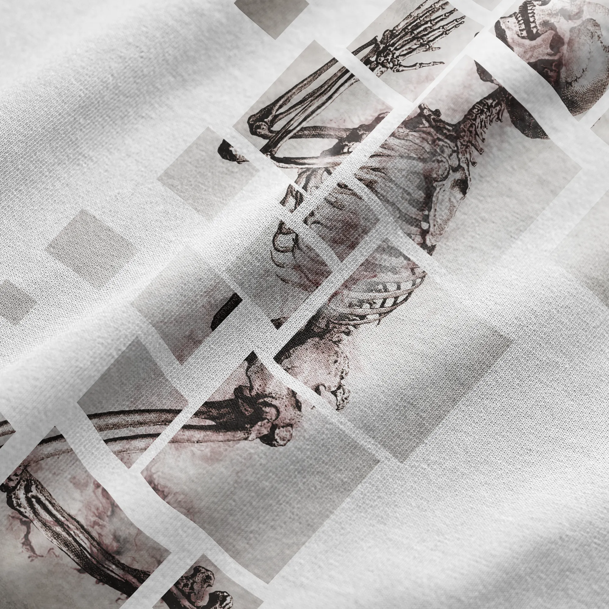 SKELETON PUZZLE T-SHIRT WHITE