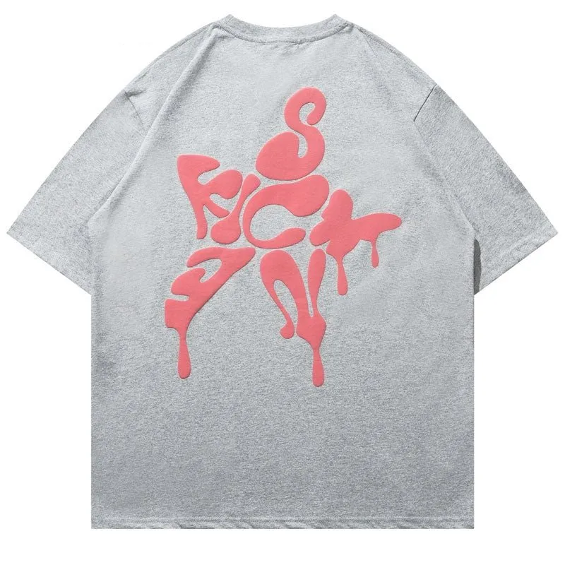 Star Letter Print T-Shirt