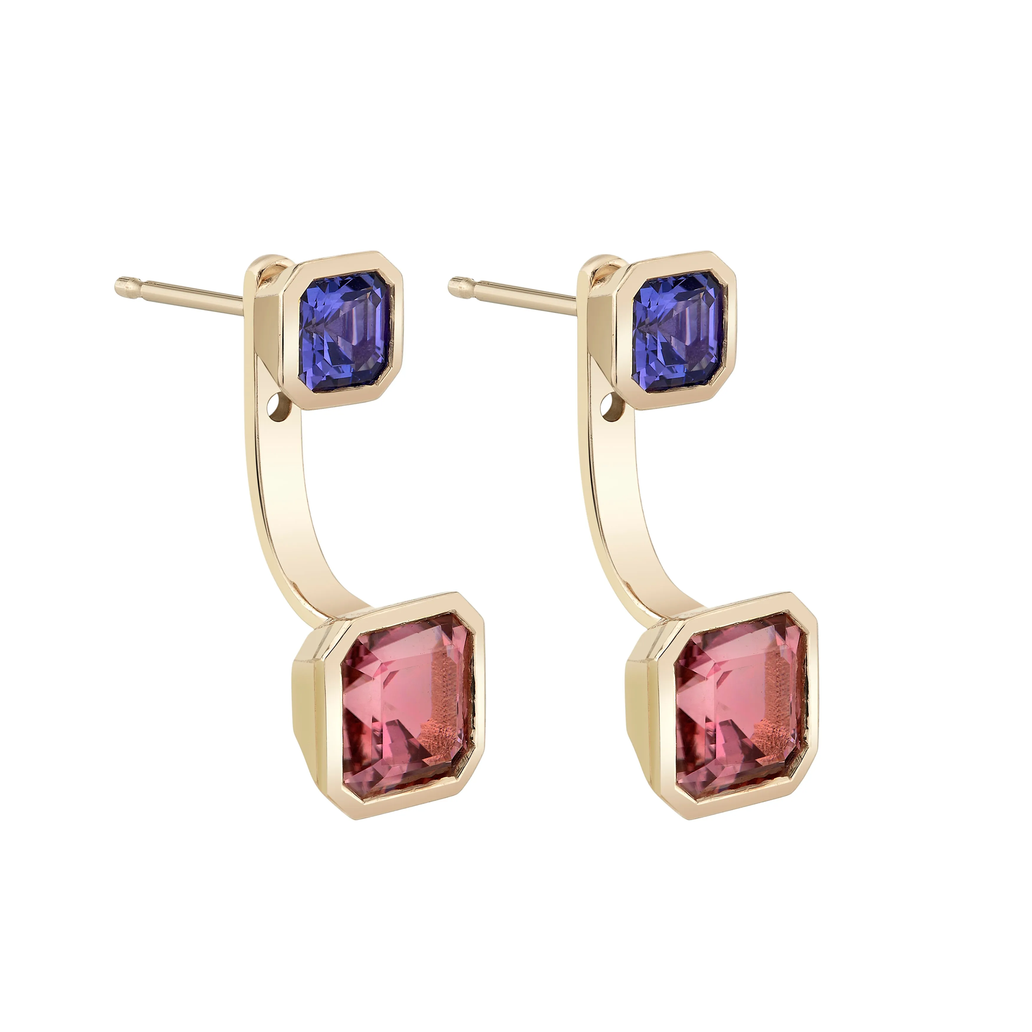 Toi et Moi Dahlia Gemstone Earring Set