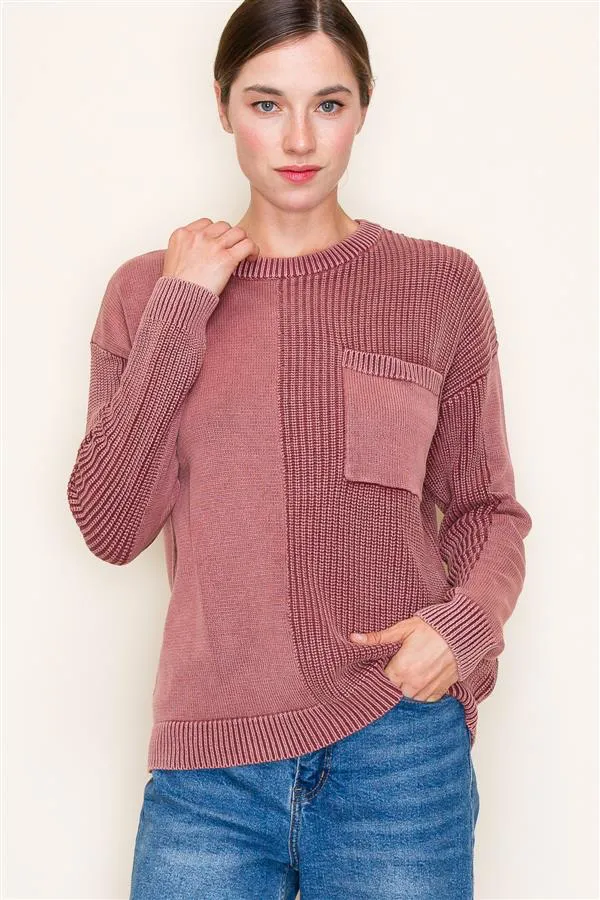 Washed Textured Sweaters - 3 Colors!